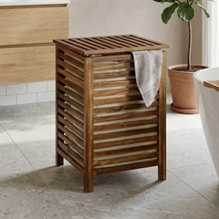 Vasketøjskurv i Akacietræ - Fondi